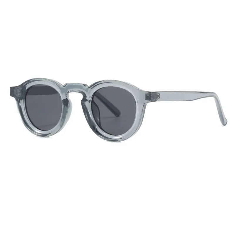 Round Sunglasses Women Men Punk Shades Retro Trending Sun Glasses Clear Lens Frame UV400 Female Oculus Gafas