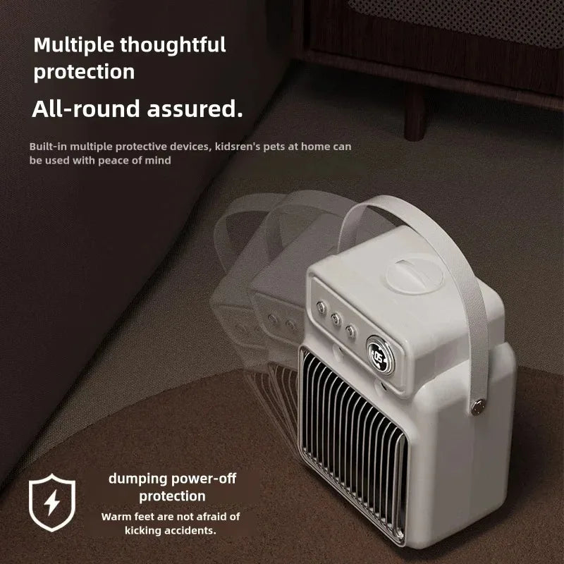 2 in 1 Desktop Electric Heater Humidifier Spray heating Fan Heater Air Humidifier Heating Warm Blower Radiator Home Office