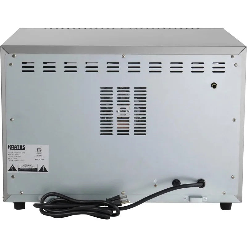 Kratos Commercial Oven, Half Size Electric Countertop Convection Oven, Holds Four Half Size Sheet Pans, 120V (29M-002)