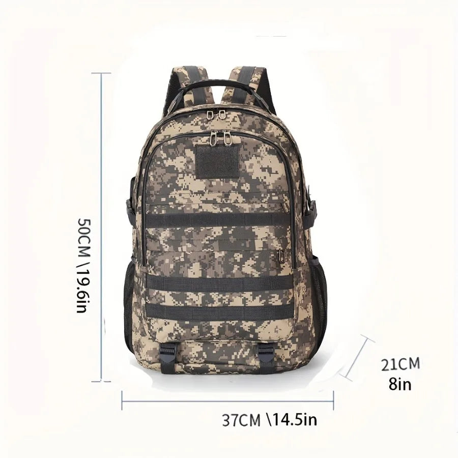 New Camouflage Hiking Backpack Men Large Capacity Backpack Waterproof Oxford Cloth Travel Bag