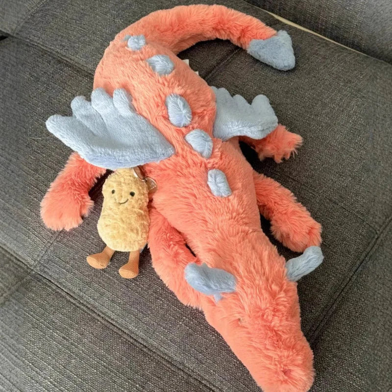 Jelly Cat 50/88cm Sky Dragon Persimmon Dragon Plush Doll Lovely Soothing Cat And Dog Interactive Toy Pet Birthday Gift