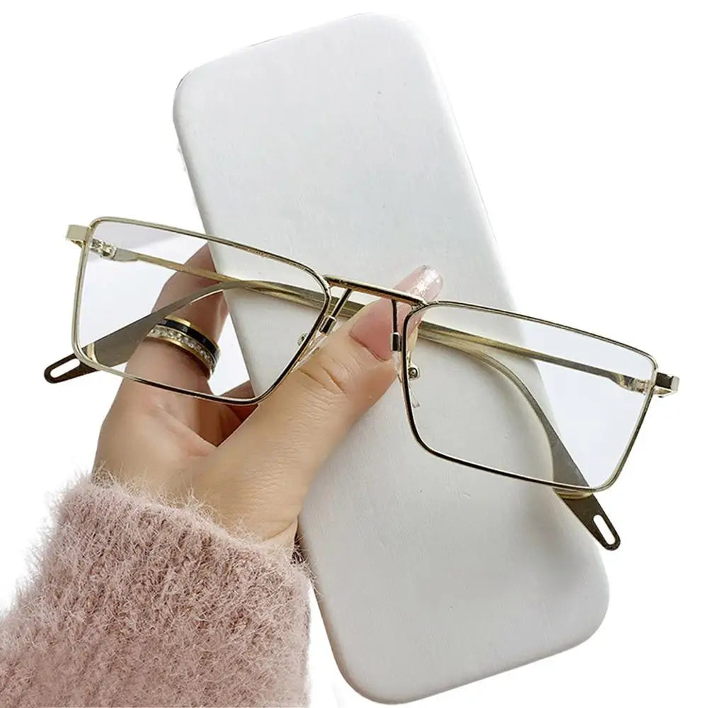 Fashion Small Rectangle Sunglasses Men Women Vintage Punk Square Driving Sun Glasses Luxury Brand Metal Frame Black Eyewear