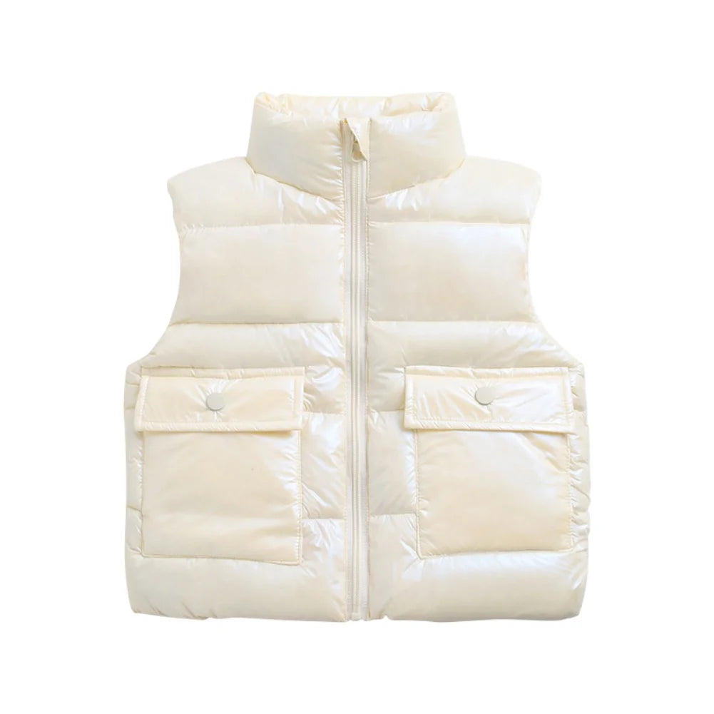 Autumn Children Warm Thicken Vest Baby Acetate Waistcoat Kids Outerwear Coat Children Clothing Winter Boys Girls Jackets Vest