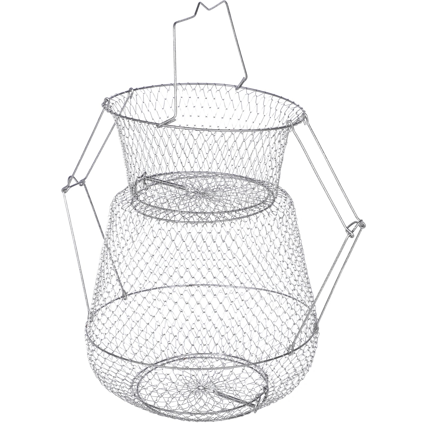 Fish Nets for Fishing Folding Wire Guard Fishnets Stainless Steel Telescoping Basket