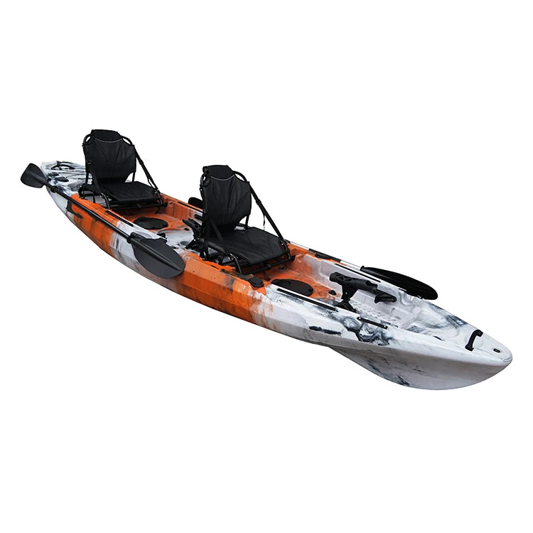 New Style Hot Sale Two Seater Fishing Boat Ocean Kayak tandem 2 Person Fishing