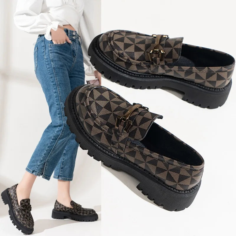 Shoes for Women Chic and Elegant Ladies Summer Footwear Normal Leather Casual Transparent Clear Round Toe