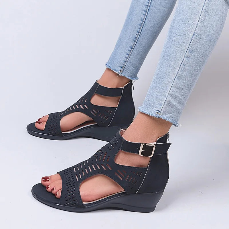 Sandals Women's High Heel Wedge Fashion Womens Shoes Comfort Luxury Sandals Women Designers Outdoor Beach Shoes 2023