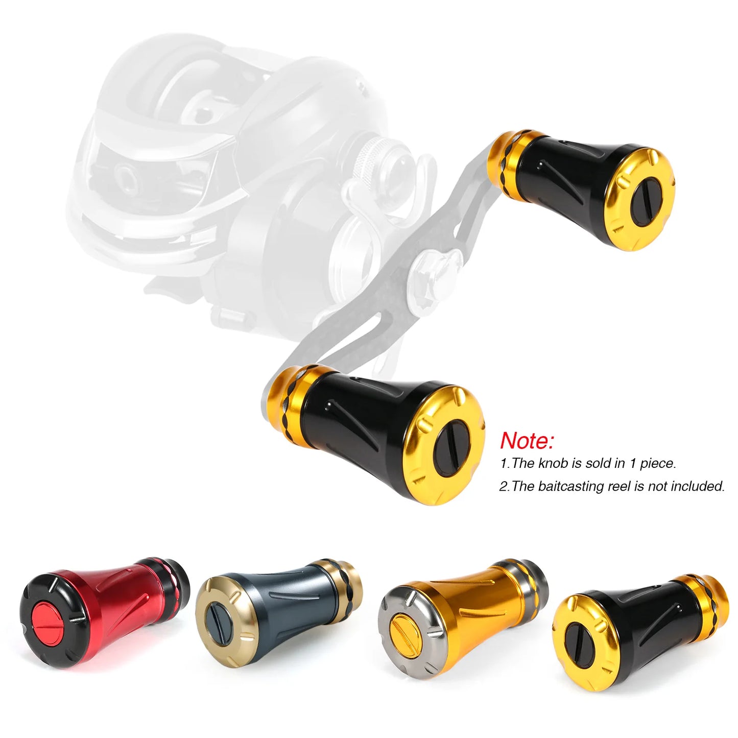 Lixada Fishing Reel Handle Knob Replacement Parts for Baitcasting Fishing Reel Fishing Accessories Fishing Reel aAccessories