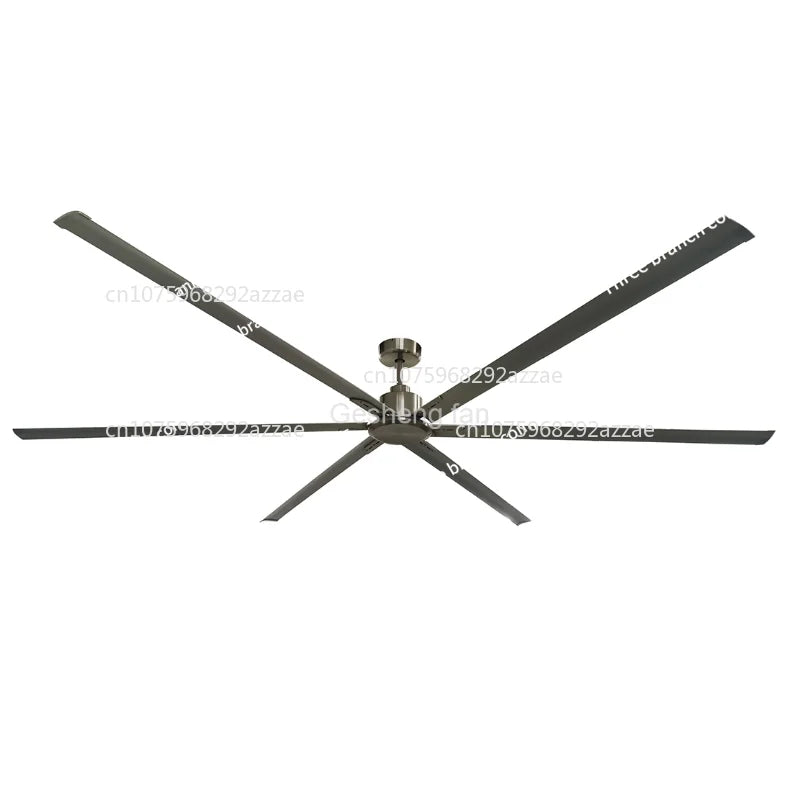 Industrial 120 inch big fan ceiling 6 aluminum blades dc motor large ceiling fan