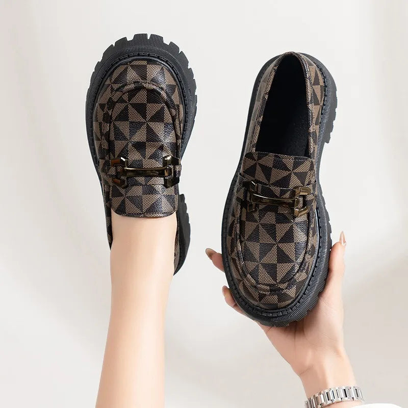Shoes for Women Chic and Elegant Ladies Summer Footwear Normal Leather Casual Transparent Clear Round Toe