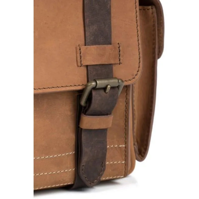 Leather Backpack for Men - 15.6 Inch Laptop Bag - Designer Bookbag - Handmade Business Casual Computer Shoulder Bags