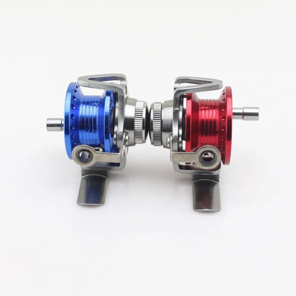 Fly Ice Fishing Reels Fish Line Wheel All Metal with Drag 40-60 Left Right Hand Reels Line Runner