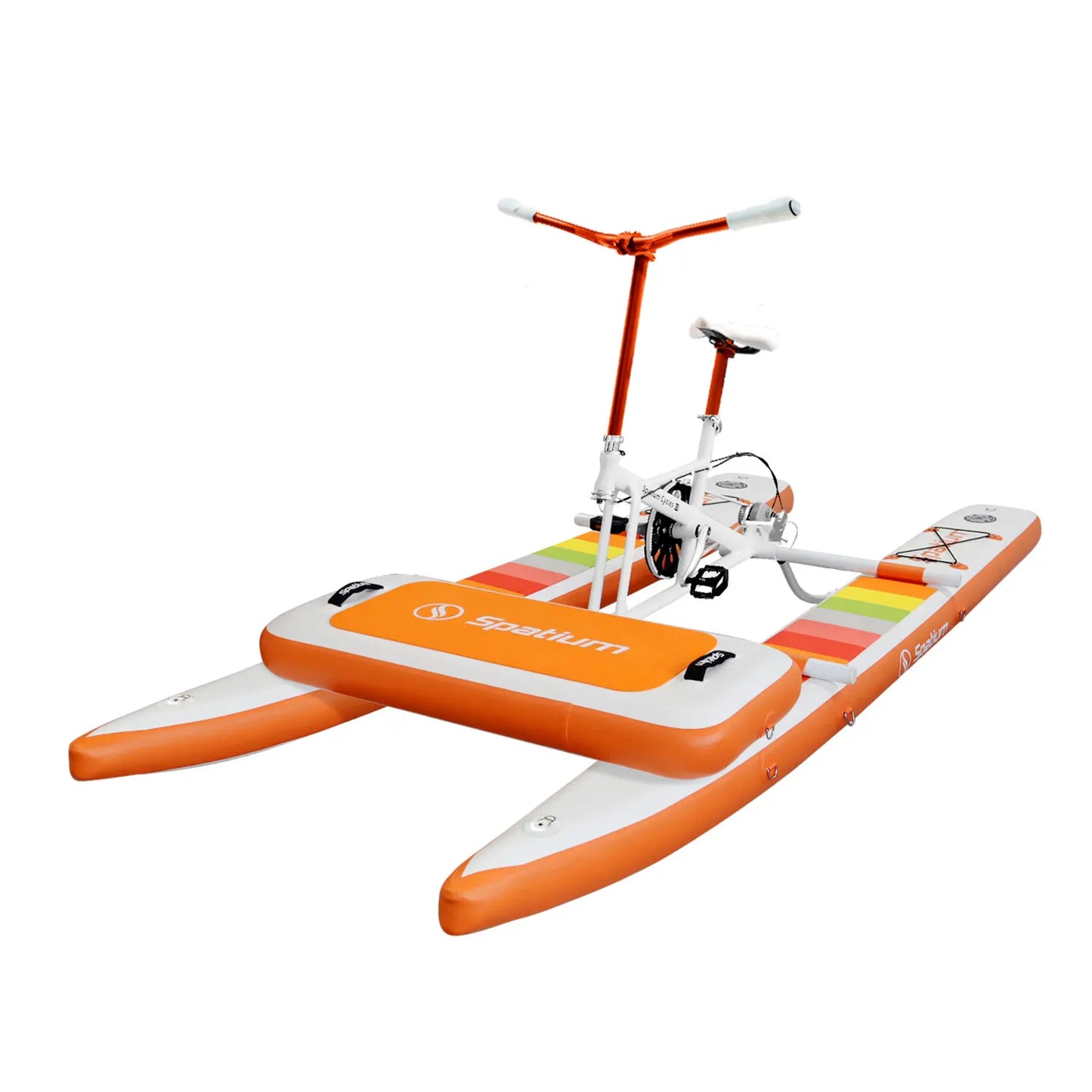 Spatium Sup Water Bike 2.0 Inflatable Pedal Boat Inflatable Pedal Kayak Water Bikes for Lake Fishing Pedal Boat More Stable