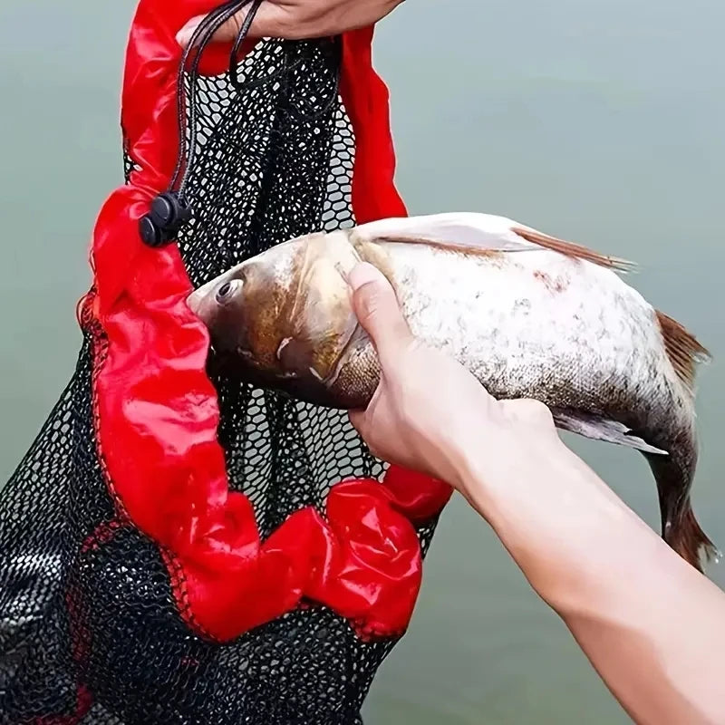 Portable Wild Fishing Mouth Guard Mesh Oxford Fabric Mini Fish Guard Mesh Bag Fishing Equipment