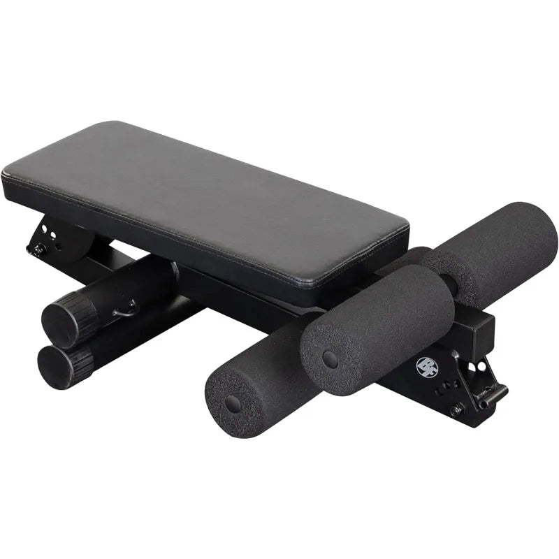 Body-Solid Best Fitness Ab Board (BFAB10B), 6-Pack Abs Machine Exercise Equipments for Strength Training Home Gym Workouts Bench
