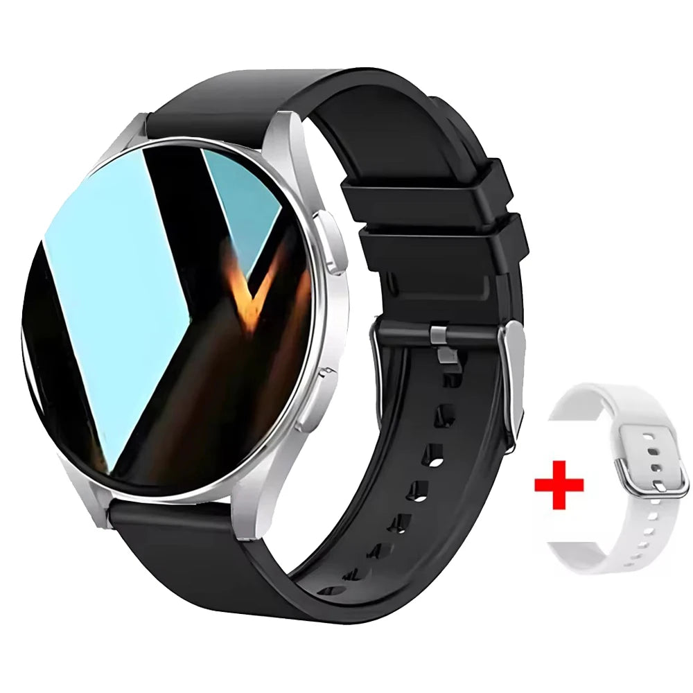 2025 New Smart Watch Women 1.28" Color Screen Bluetooth Call Heart Rate Health Monitoring for Samsung Watches 6 Pro Update