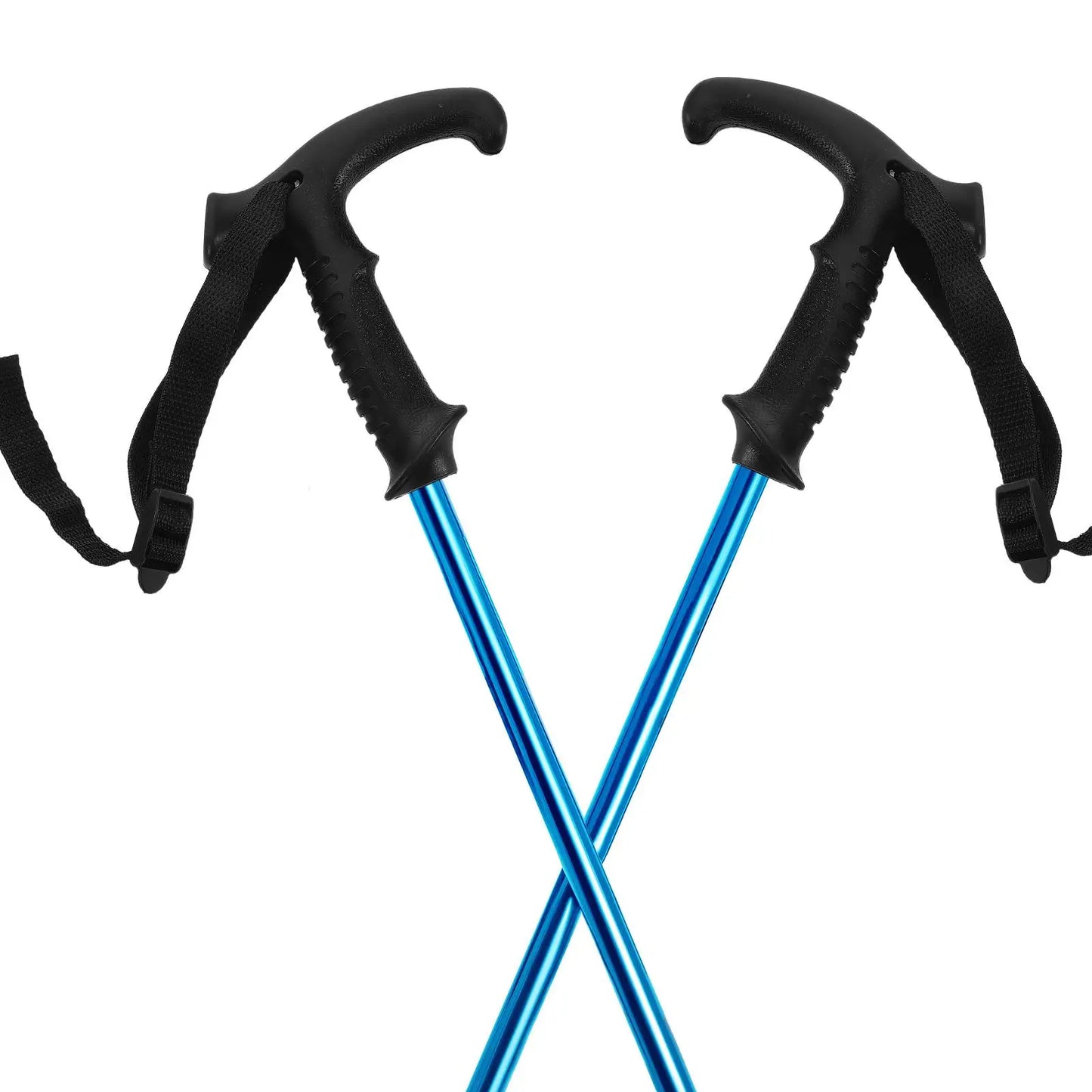 Trekking Pole Handle 1PC Black T Shaped Grip Wrist Strap 20mm Diameter Compatible Models Ergonomic Stable Support Hiking Ski