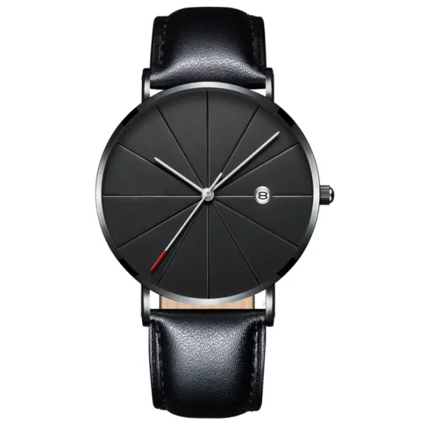 Men Watch Luxury Set Fashion Business Brown Quartz Wrist Watches for Men Gift Set Creative Waterproof Quartz Classic Watch
