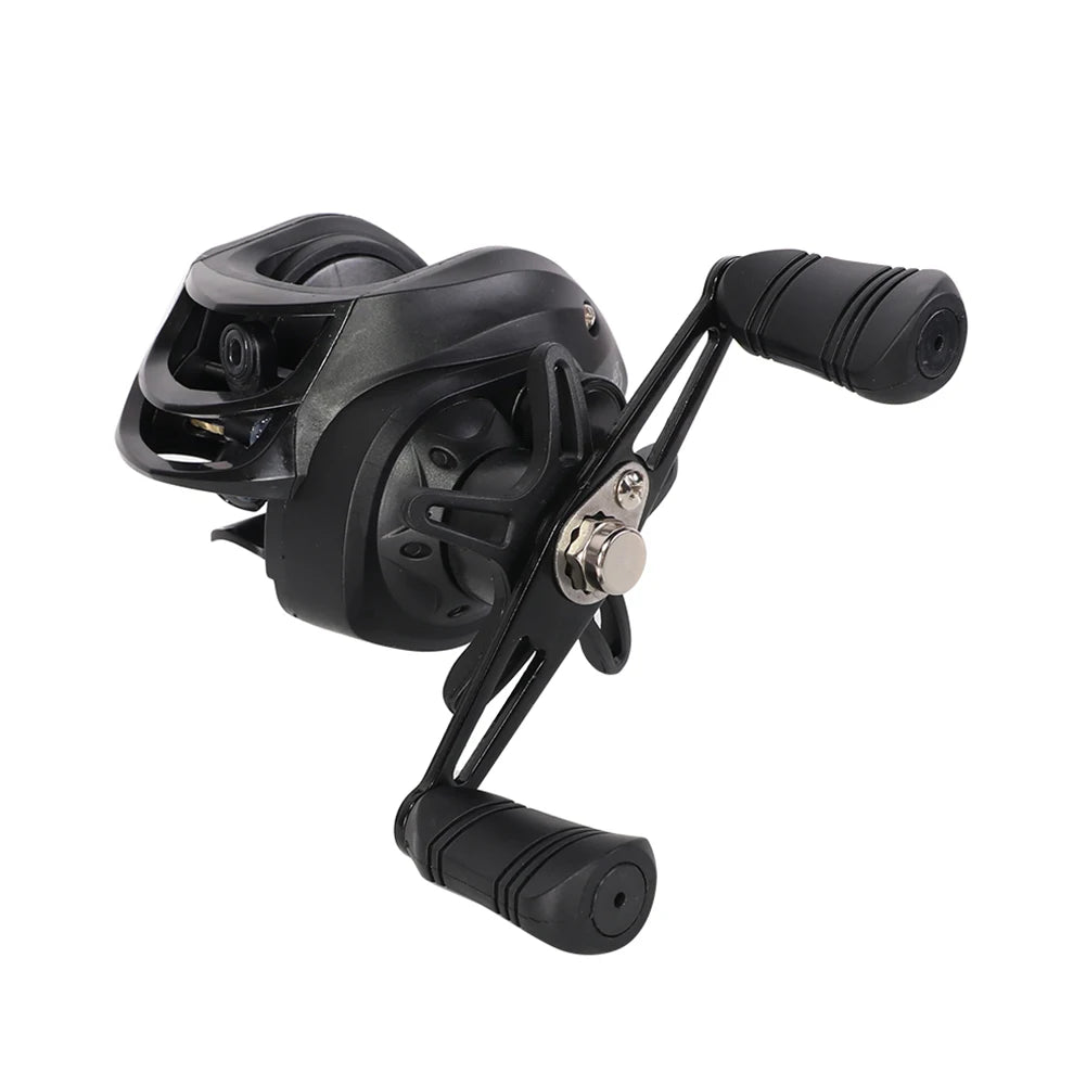 Fishing Wheel 7.2/1 Gear Ratio Baitcasting Reel Metal Max Drag 10kg Saltwater Freshwater 18+1BB for Beginners Fishing Accessory