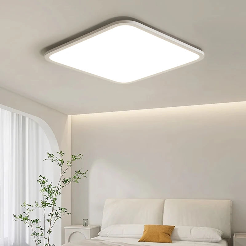 Living Room Bedroom Ceiling Light Extreme Design Square Round Ceiling Lamp Ultra Thin High Brightness White Lighting Fixtures