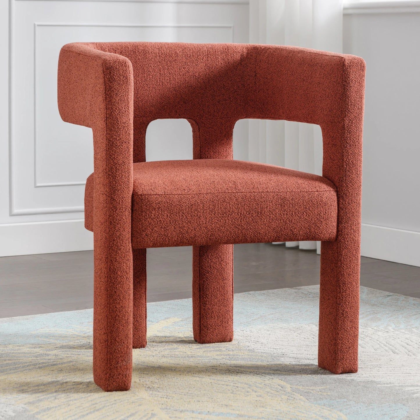 Contemporary Designed Fabric Upholstered Accent Chair Dining Chair for Living Room, Bedroom, Dining Room