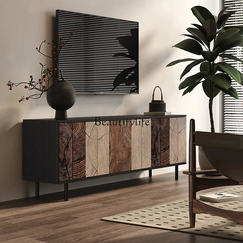 Italian light luxury TV cabinet living room home storage locker