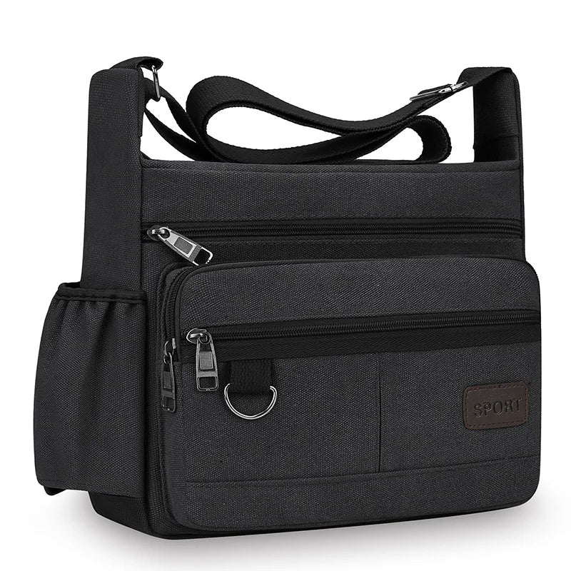 Men Canvas Shoulder Bags Casual Tote Travel Men's Crossbody Bag Luxury Messenger Bags Fashion High Quality Handbag