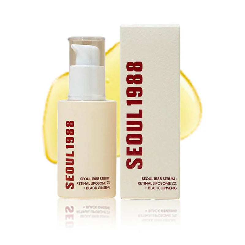 Korean SEOUL 1988 Vita C Retinol Set Face Ginseng Essence,Eye Cream and Snail Rice Cream Lifting Moisturizer Skincare 3pcs Sets