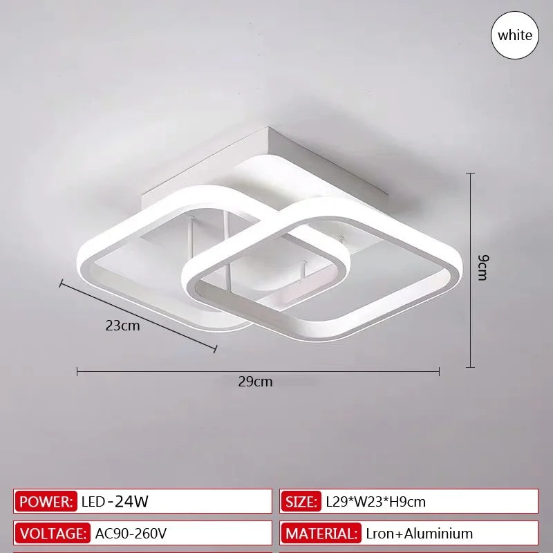 Modern LED Ceiling Light Creative Dimmable Ceiling Lamp Indoor Lighting Bedroom Corridor Balcony Aisle Office Home Decor Light