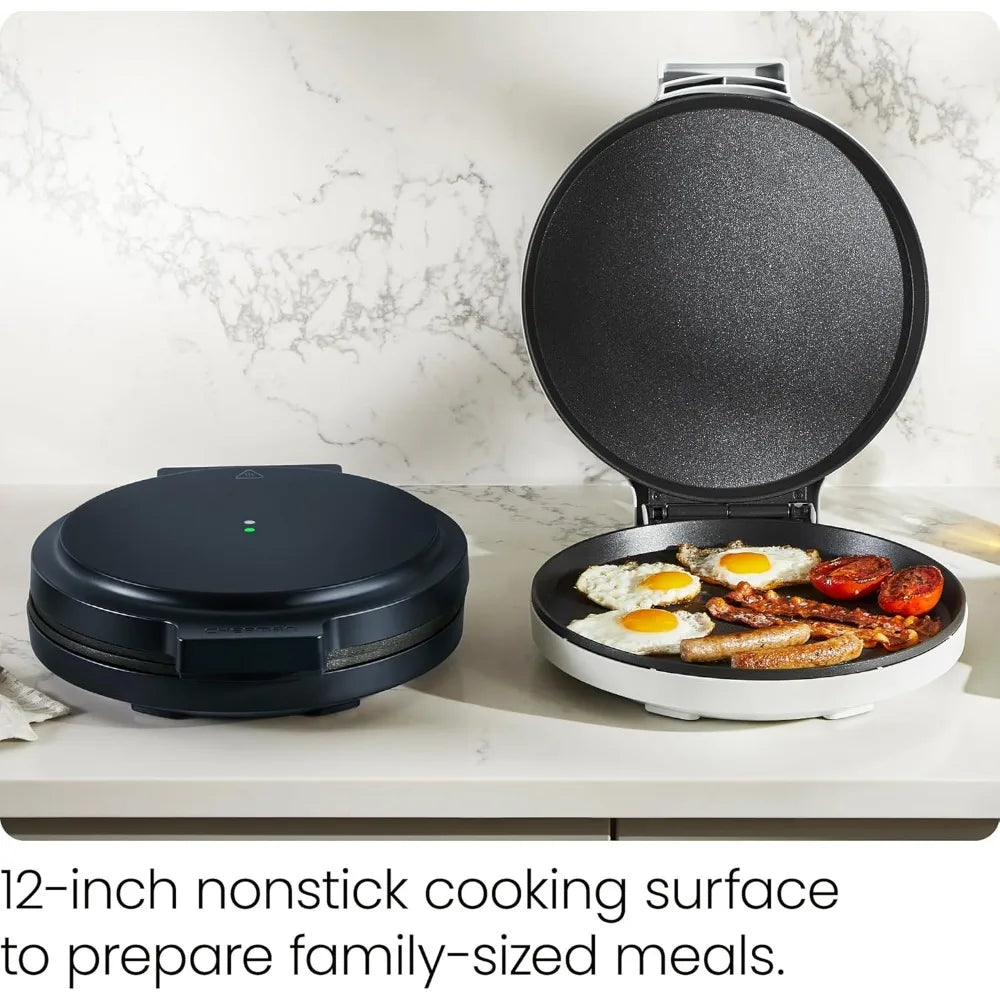 Pizza Oven – 1440W Countertop Electric Pizza Maker with 12” Nonstick Cooking Plates, Make Pizza, Quesadillas, Omelettes and More