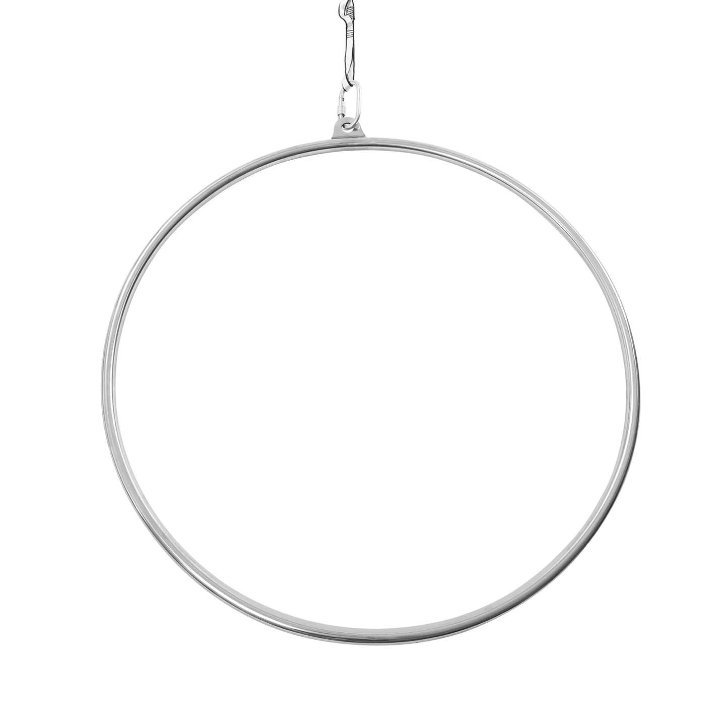 90cm/35.43in Stainless Steel Professional Aerial Lift Rings 253Lbs Max Load-Bearing Capacity, for Dance Fitness Performance