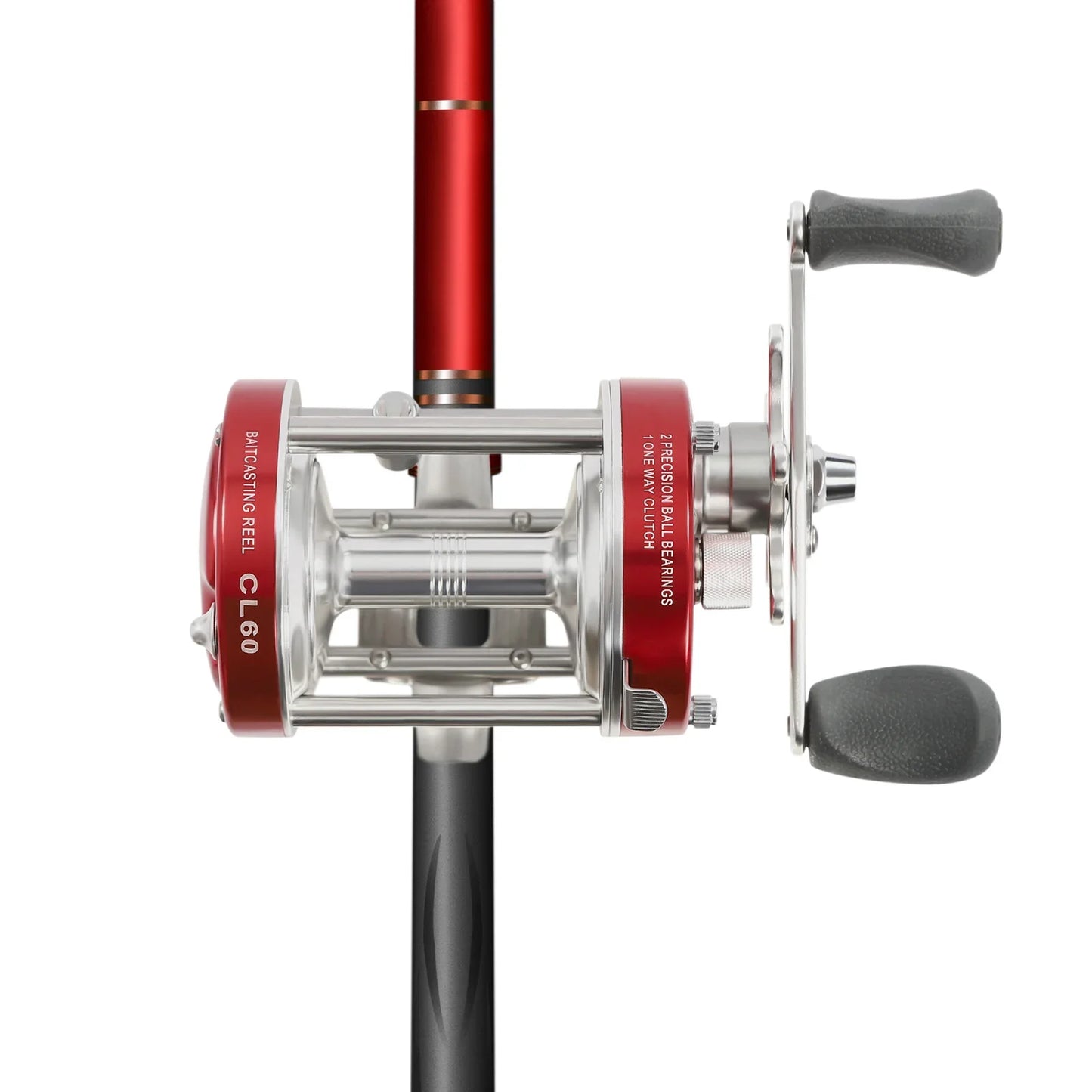 Durable Fishing Reel, Ergonomic Thumb Lever, 30lbs Carbon Fiber Drag, Precision Gears, Lightweight for Sea Fishing