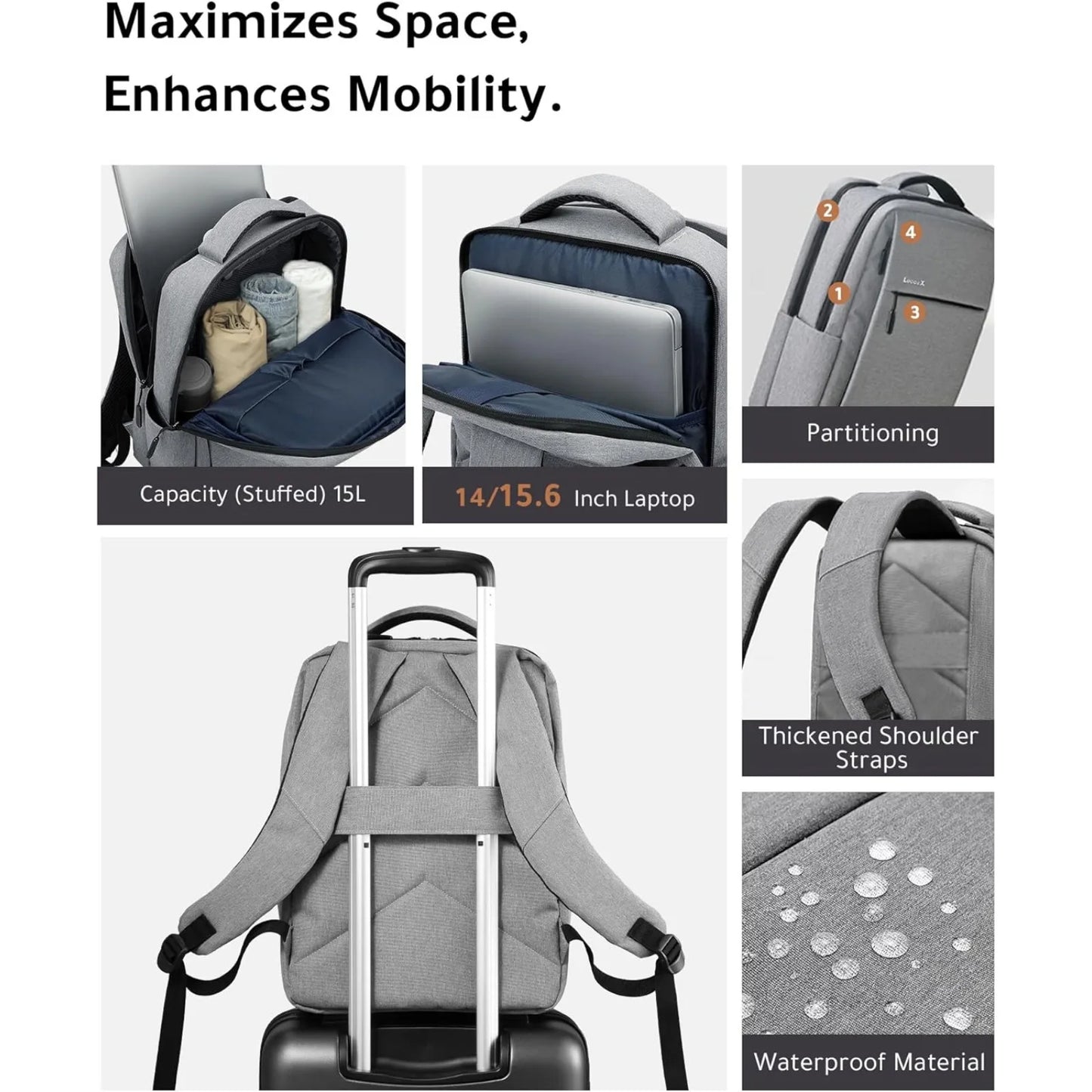 LUGGEX All Aluminum Carry On Luggage with USB Port - Hard Shell Zipperless Luggage with Wheels - Retro Meets Tech Travel