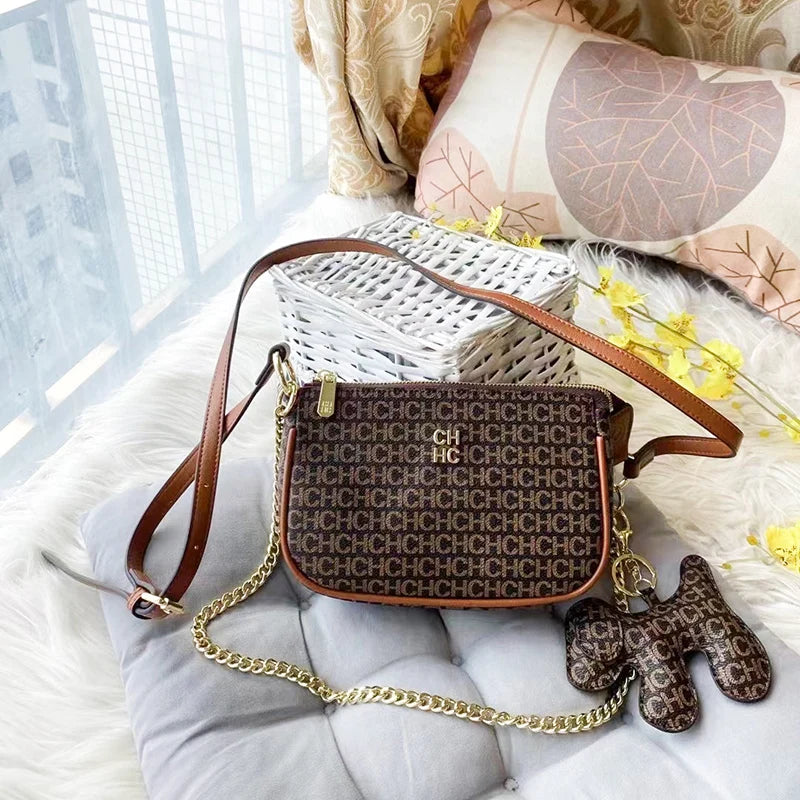 CH Fashion Simple Hundred Brand Elegant Crossbody Women's Bag Letter Design Women's Bag With Shopping