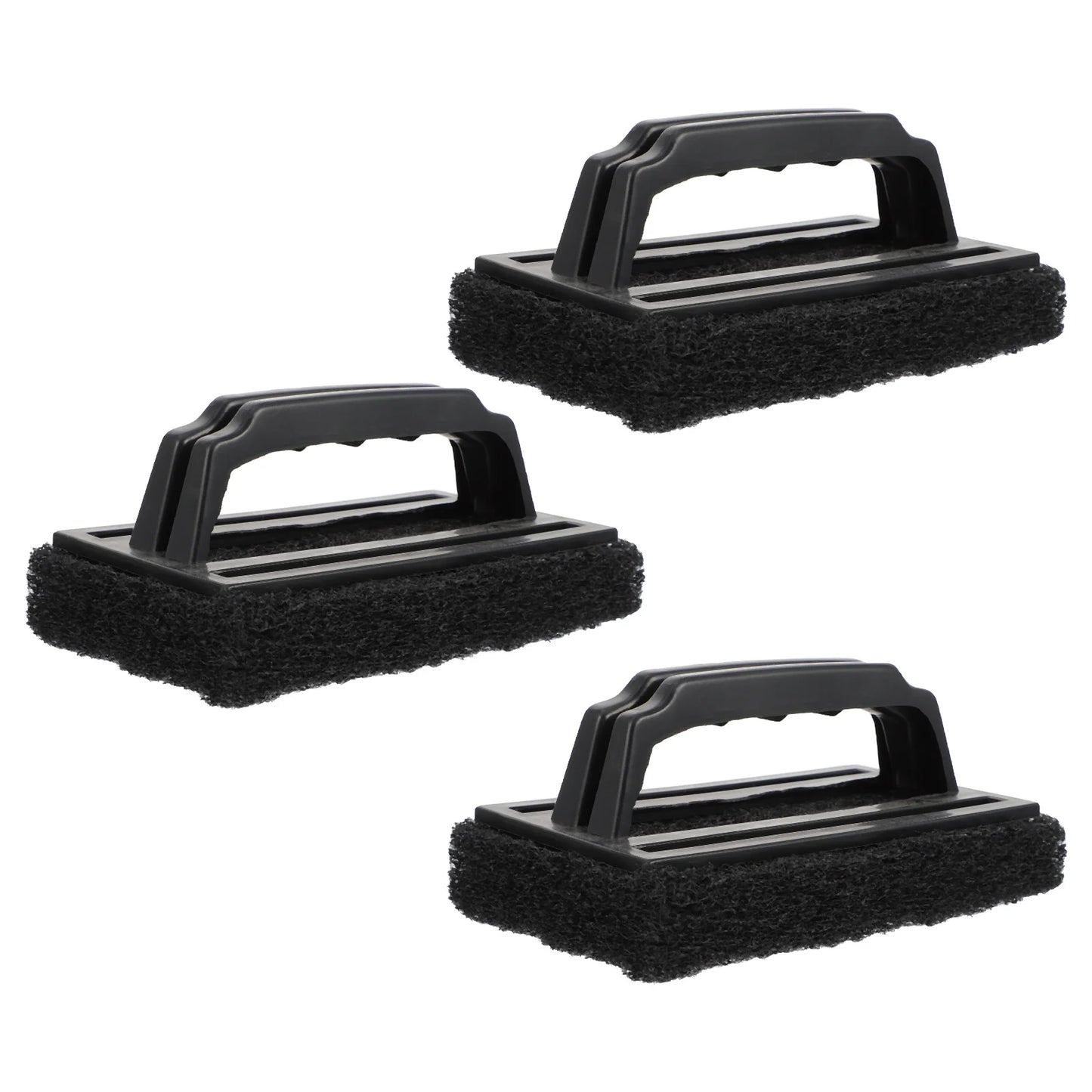 3 Pcs Grill Cleaning Brush Outdoor Bbq Brush Kitchen Tool Stainless Steel Sponge Pad Scrubber Barbecue Accessory Household