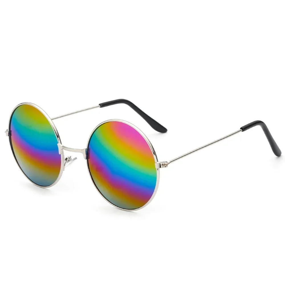 Women's Sunglasses Mens Round Ladies Fashion Mirror Glasses for Women Men Vintage UV400 Protection Sun Retro Eyewear EE06