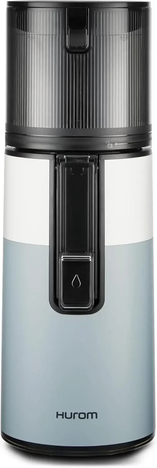 Hurom H400 Easy Clean Slow Juicer, White | Hands Free Hopper Fits Whole Produce Quiet Motor Scrub Free Cleaning BPA Free