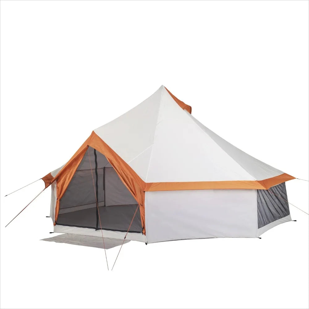 8-Person Yurt Tent, 13' x 13' x 92" sheds Easy installation canopys Polyester party tent for Spring, Summer, Fall Tents
