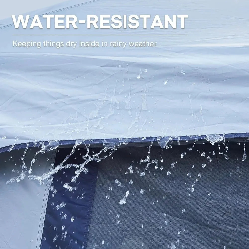 Camping blackout tent, multicompartment tent for families, portable tent for outdoor use with umbrella and carry bag, waterproof