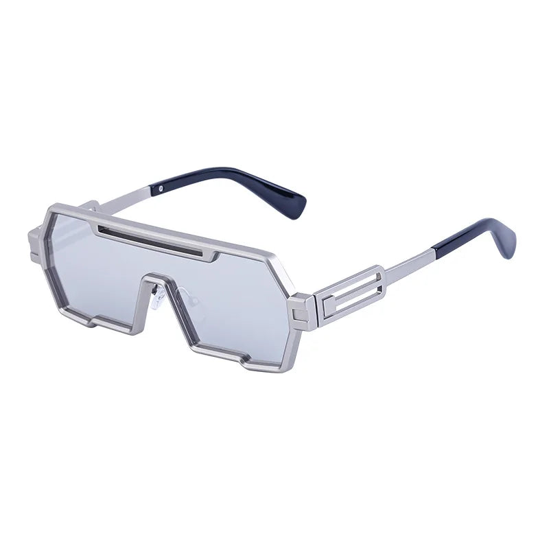 Irregular Square Steampunk Sunglasses For Men Women Brand Design Luxury Outdoor Sports Driving Sunscreen Metal Sun Glasses 2025