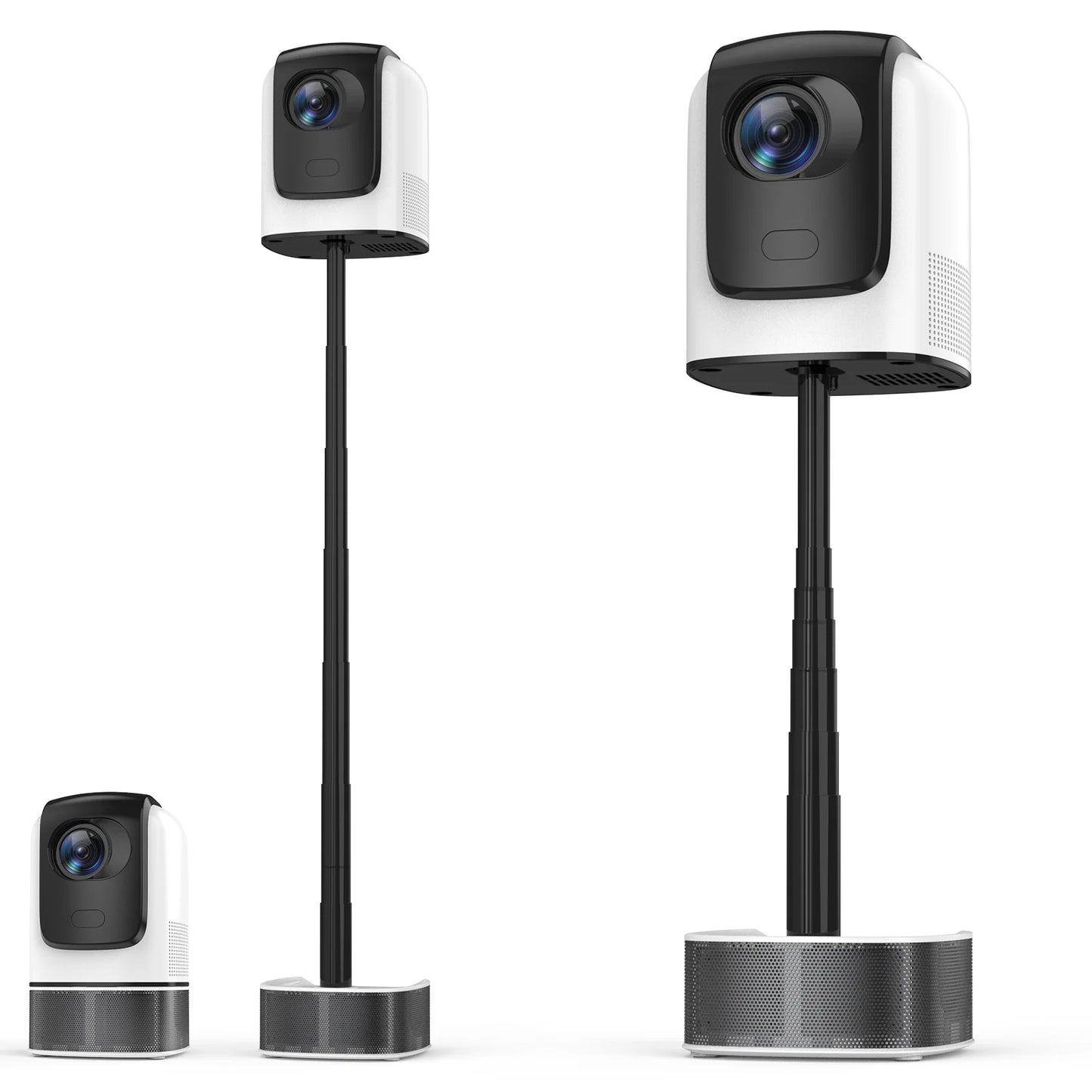 Portable Projector Android Native 1080p Support 4K  Built in Stand WiFi and Bluetooth for Home Theater with HDMI USB  Model:TS1