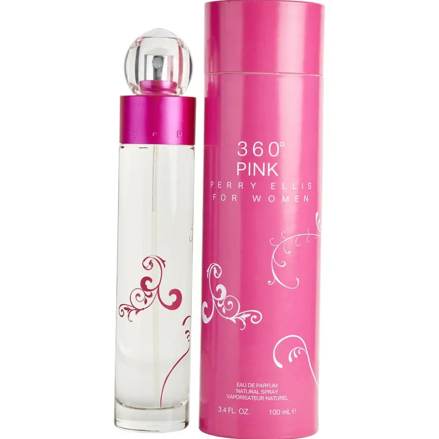 Perry Ellis 360 Pink women Eau De Parfum Spray 100ml Original floral fragrance with long-lasting scent