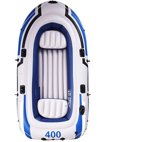 Lightweight PVC Inflatable Kayak Stable Folding Design for Kayak Drifting Fishing Rafting Sports-Rowing Boat Plastic Material
