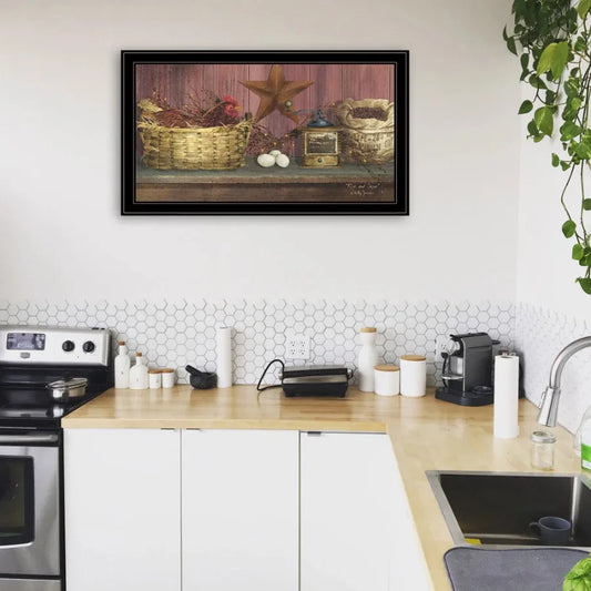 "Rise and Shine" by Billy Jacobs Ready to Hang Framed Print Black Frame