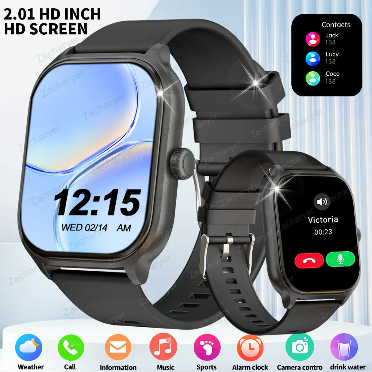 HOT New full touch screen smart watch, multifunctional smart sports watch, can answer and make calls, and has message reminders