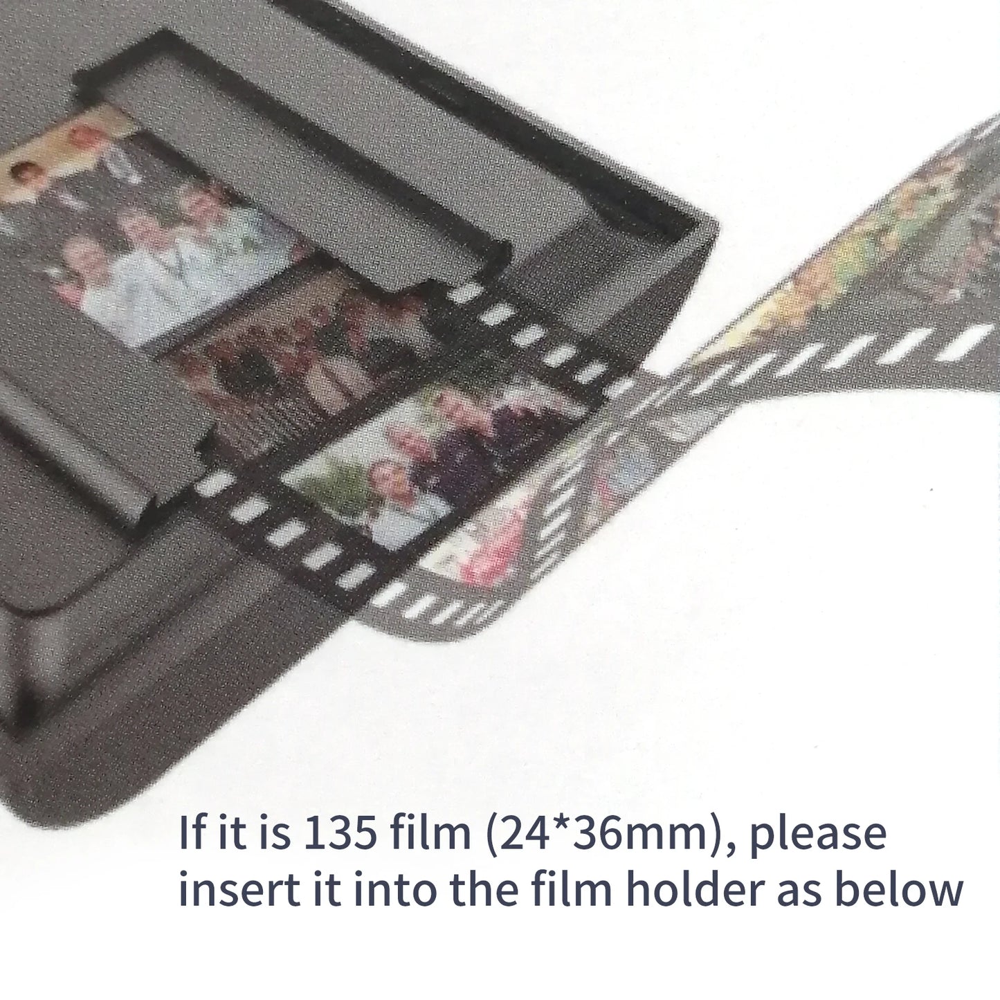 Mobile Film and Slide Scanner for 35mm/135mm Negatives and Slides with LED Backlight Free APP Foldable Novelty Scanner Fun Toys
