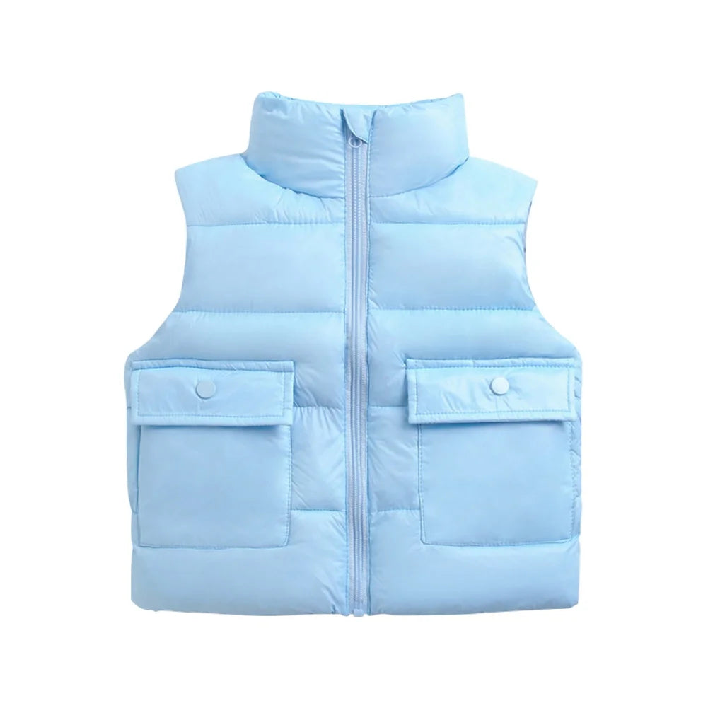 Autumn Children Warm Thicken Vest Baby Acetate Waistcoat Kids Outerwear Coat Children Clothing Winter Boys Girls Jackets Vest