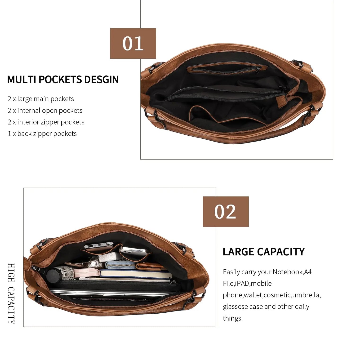 Large Purses for Women Shoulder Handbags Hobo Bags for Women