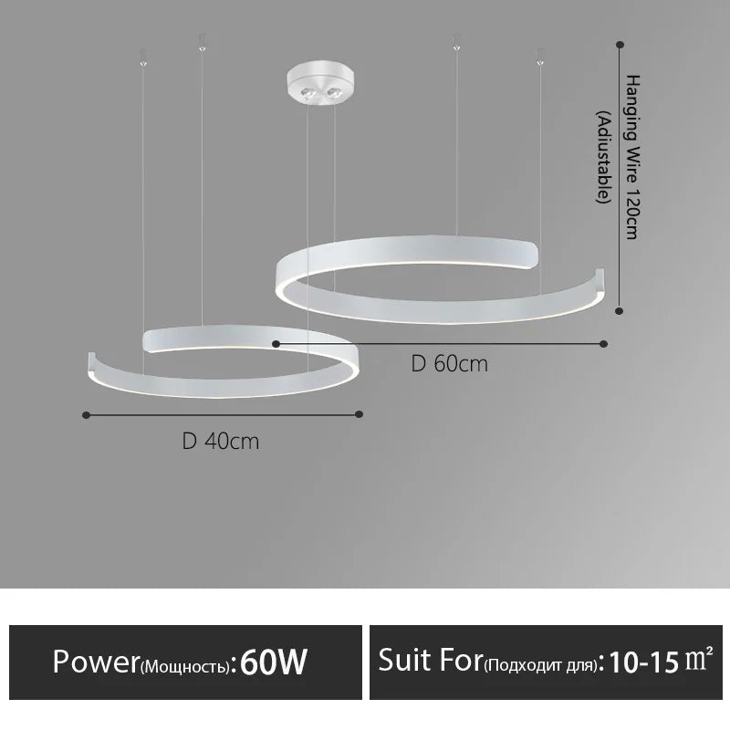 Minimalist restaurant lamp modern minimalist Nordic bar dining room dining table lamp designer C-word restaurant chandelier