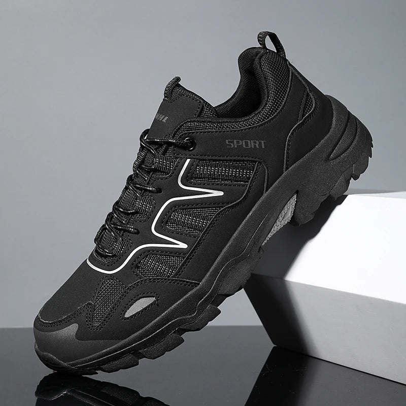 Men's Hiking Shoes Durable Outdoor Sport Men Trekking Wear-resistant Non-Slip Shoes Lace-Up Climbing Hunting Sneakers Casual New